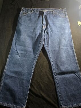 Dickies Men's Blue Bootcut Denim Jeans